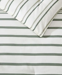 Eddie Bauer Cooper Stripe Cotton Reversible 2-Pc. Comforter Set, Twin