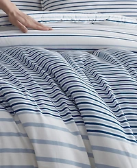 Eddie Bauer Cooper Stripe Cotton Reversible -Pc. Comforter Set