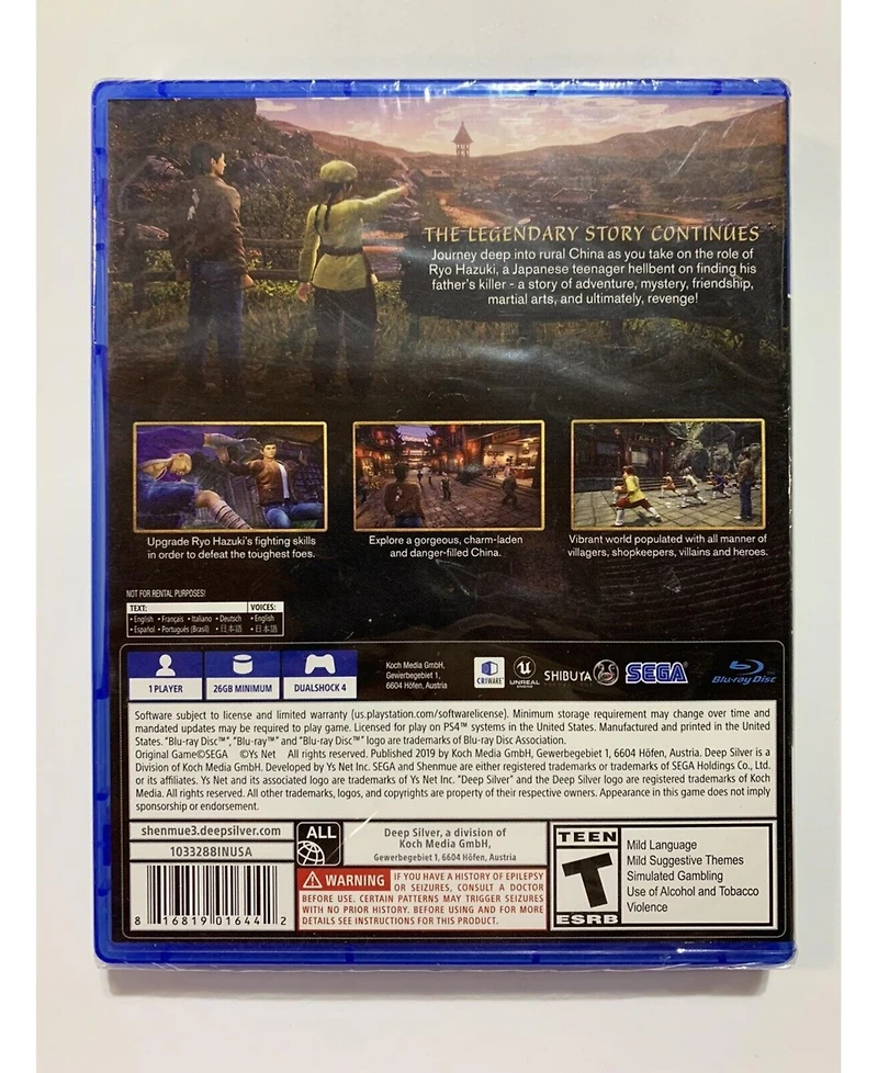 Thq Nordic Shenmue 3 for PlayStation 4