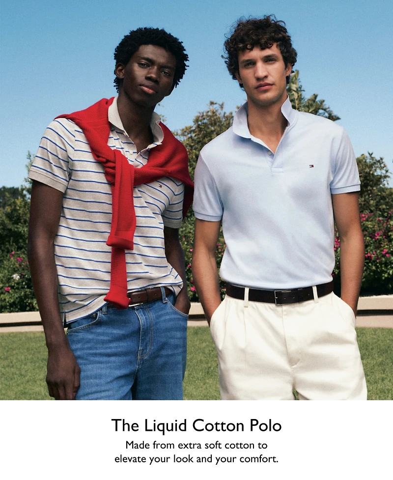 Tommy Hilfiger Men's Ultra Soft Liquid Cotton Polo Shirts