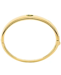 Michael Kors Gold-Tone Oval Stone Bangle Bracelet