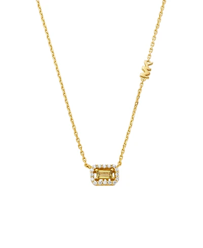 Michael Kors Cubic Zirconia Cut Pendant Necklace