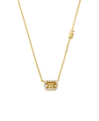 Michael Kors Cubic Zirconia Cut Pendant Necklace