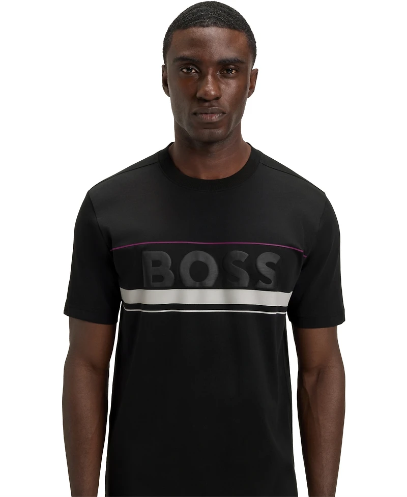 Boss by Hugo Men's Cotton-Jersey Logo T-Shirt