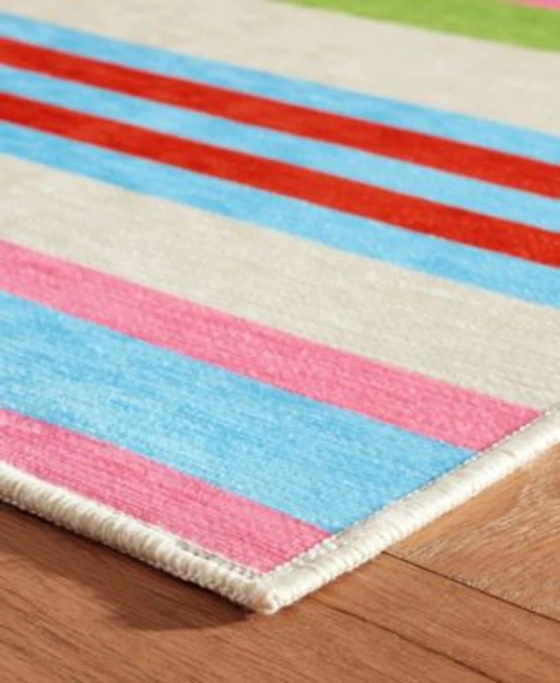 Dash Albert Rugs By Annie Selke Beach Stripe Machine Washable Da2163 Rug Collection