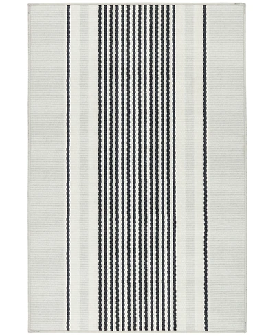 Dash and Albert Rugs by Annie Selke Gunner Stripe Machine Washable DA2038 3'x5' Area Rug