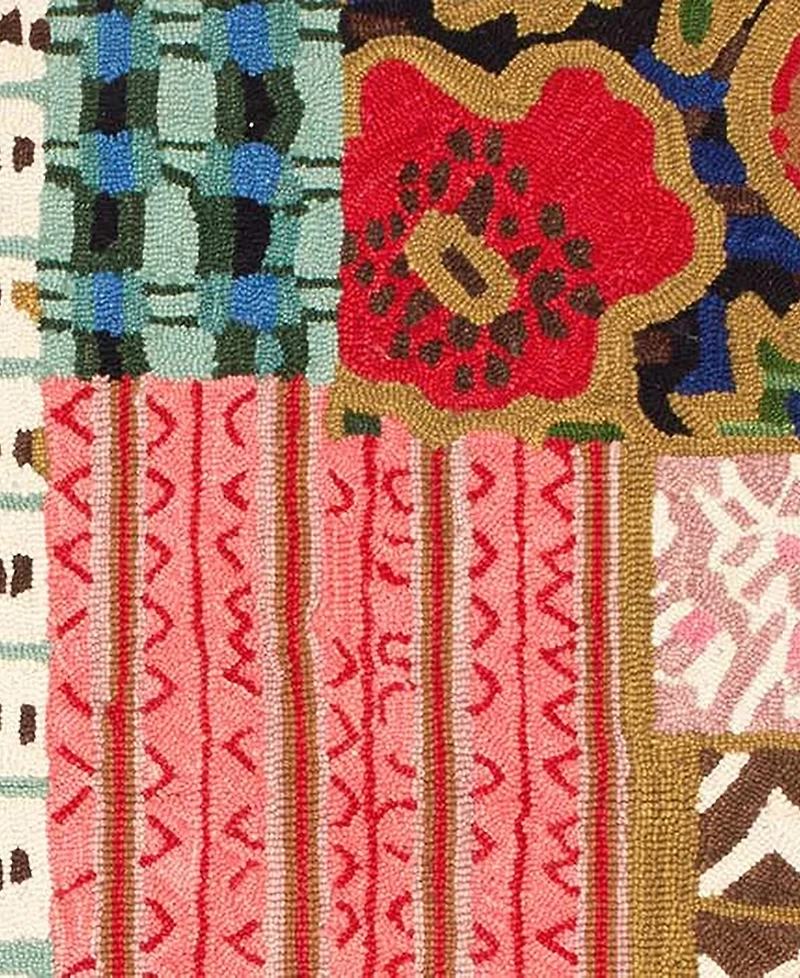 Dash and Albert Rugs by Annie Selke Elm Patchwork DA1973 2'6''x8' Runner Area Rug