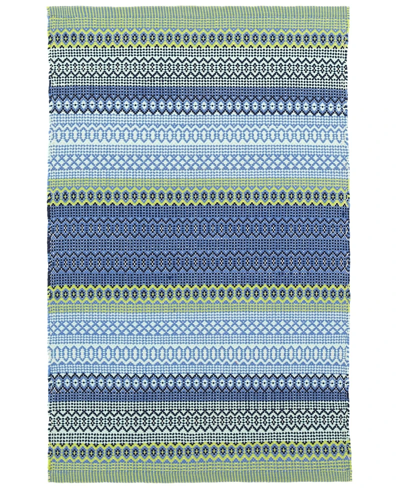 Dash and Albert Rugs by Annie Selke Fiesta Stripe Indoor/Outdoor DA662 2'x3' Area Rug