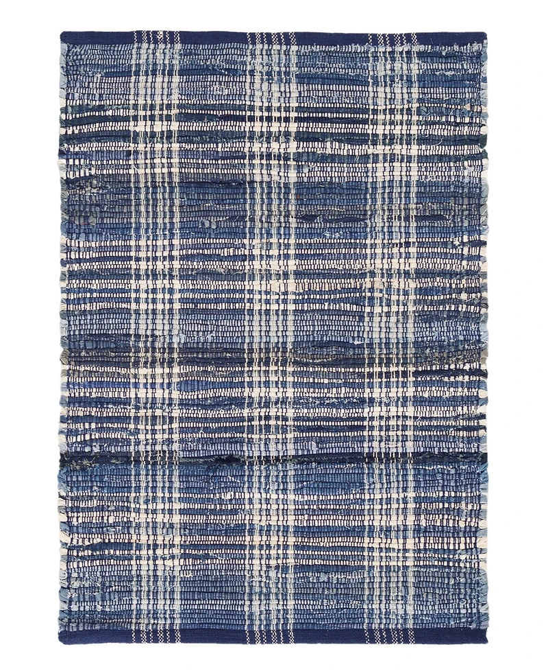 Dash and Albert Rugs by Annie Selke Denim Plaid DA515 5'x8' Area Rug