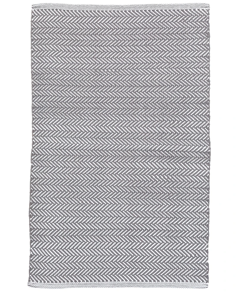 Dash and Albert Rugs by Annie Selke Herringbone Indoor/Outdoor DA289 2'6''x12' Runner Area Rug