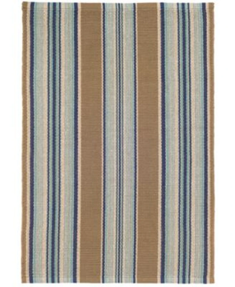 Dash Albert Rugs By Annie Selke Blue Heron Stripe Indoor Outdoor Da142 Rug Collection