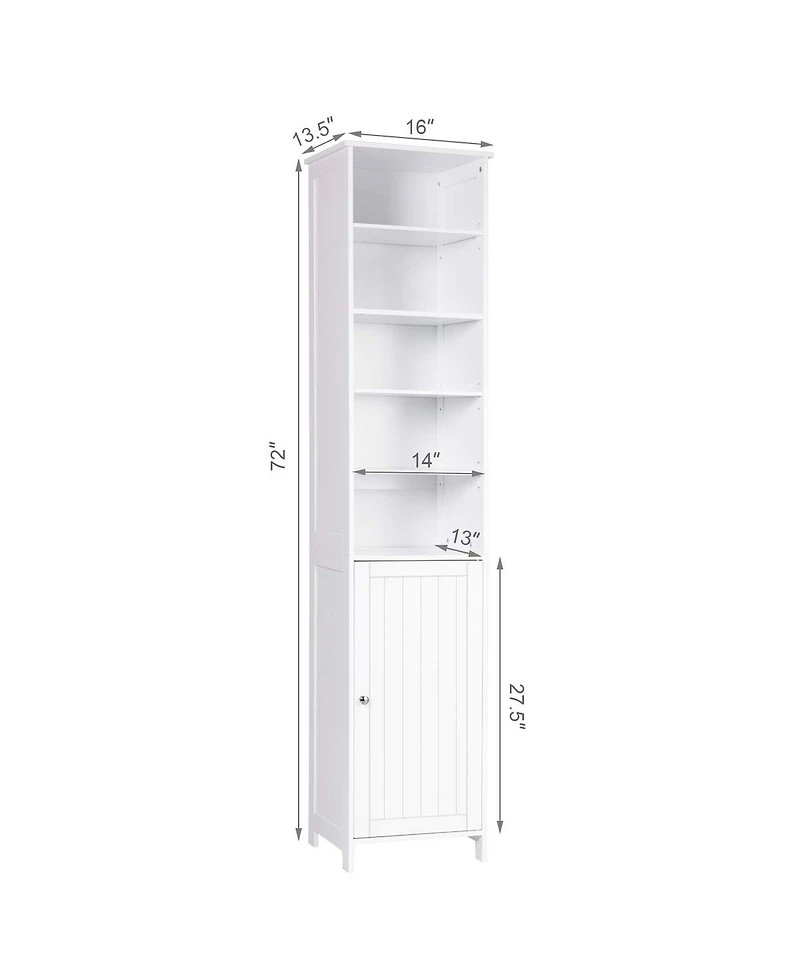 Volenca 72 Inches Tall Freestanding Bathroom Storage Cabinet