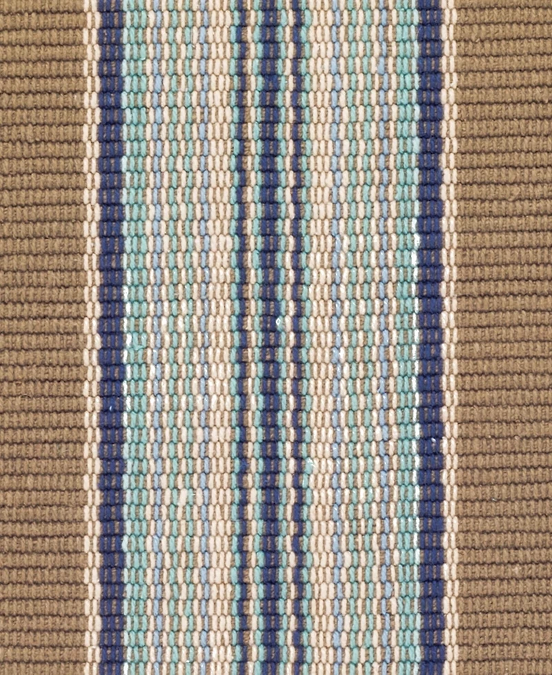 Dash and Albert Rugs by Annie Selke Blue Heron Stripe RP41 9'x12' Area Rug