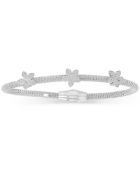 Macy's Cubic Zirconia Charm Bracelet in Sterling Silver