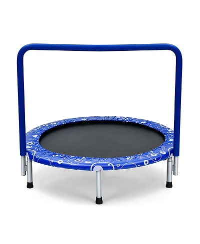 36 Inch Kids Trampoline Mini Rebounder with Full Covered Handrail