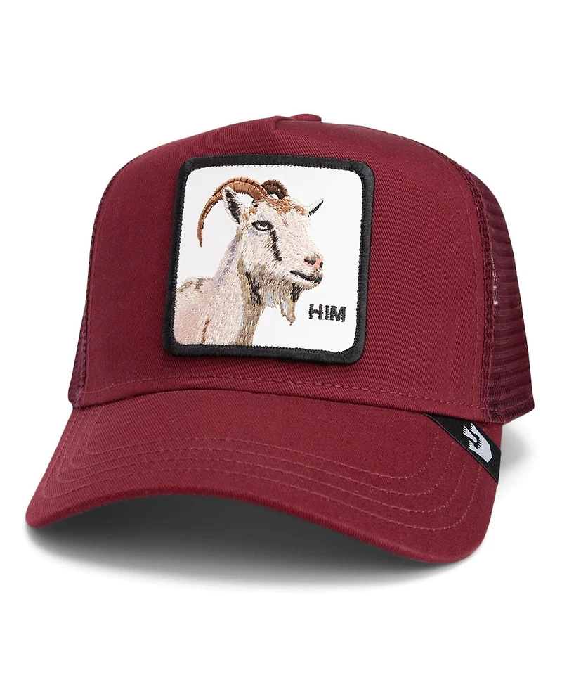 Goorin Bros Men's Burgundy Himothy Adjustable Trucker Hat