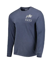 Image One Men's Navy Midshipmen Circle Campus Scene Long Sleeve T-Shirt