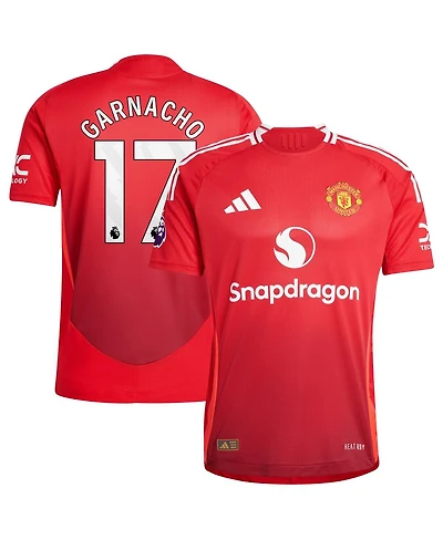 Adidas Men's Alejandro Garnacho Red Manchester United 2024/25 Home Authentic Player Jersey