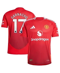 Adidas Men's Alejandro Garnacho Red Manchester United 2024/25 Home Authentic Player Jersey