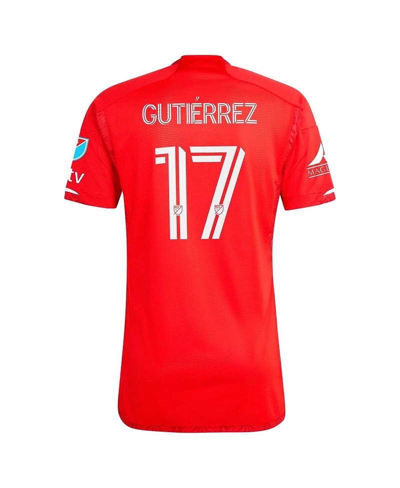 Adidas Men's Brian Gutierrez Red Chicago Fire 2024 Return to Red Authentic Player Jersey