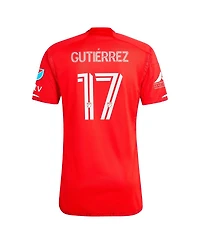 Adidas Men's Brian Gutierrez Red Chicago Fire 2024 Return to Red Authentic Player Jersey