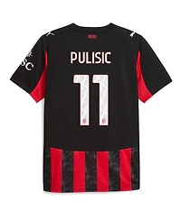 Puma Men's Christian Pulisic Red Ac Milan 2025/26 Home Replica Player Jersey