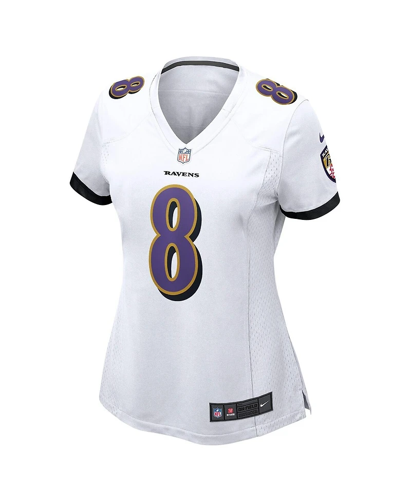 Nike Women's Lamar Jackson White Baltimore Ravens Player Game Jersey