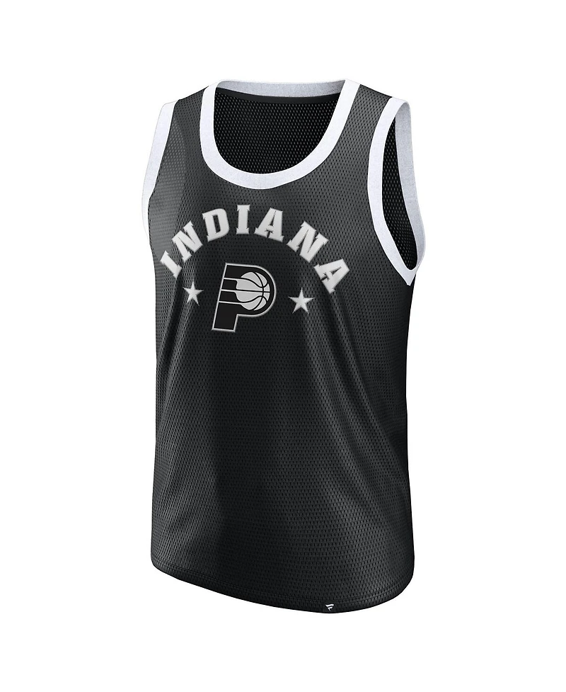 Fanatics Men's Black Indiana Pacers Mesh Tank Top