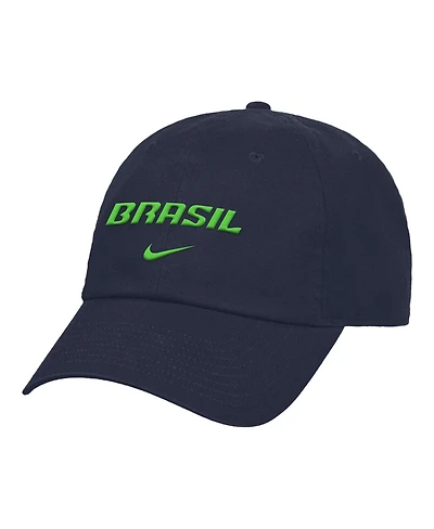 Nike Men's and Women's Navy Brazil National Team Club Adjustable Hat