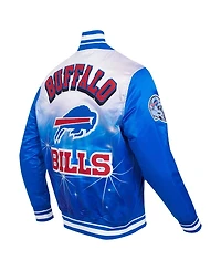 Pro Standard Men's Royal Buffalo Bills Sublimated Satin Full-Snap Jacket