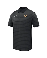 Nike Men's Black Vanderbilt Commodores 2025 Early Season Coaches Sideline Victory Stripe Performance Polo Shirt