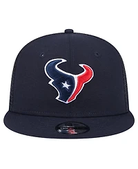 New Era Big Boys and Girls Navy Houston Texans Main Trucker Snapback Hat