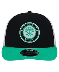 New Era Men's Black Austin Fc Throwback Trucker Low Profile 9FIFTY Snapback Hat