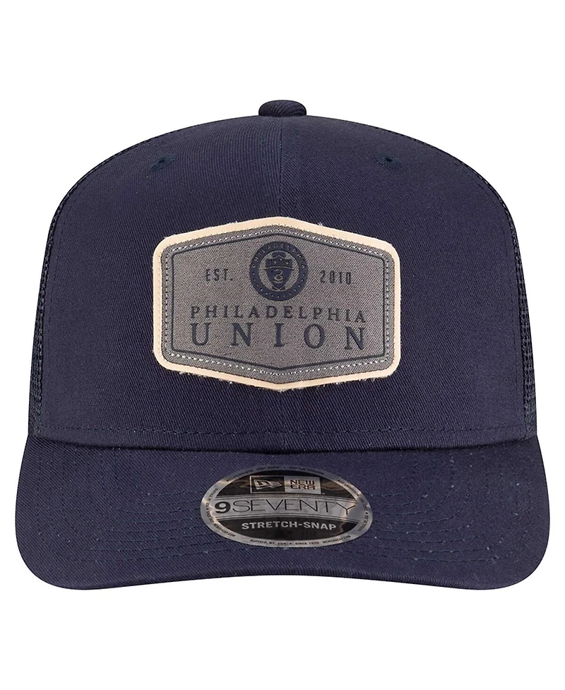 New Era Men's Navy Philadelphia Union Labeled 9SEVENTY Trucker Stretch-Snap Adjustable Hat