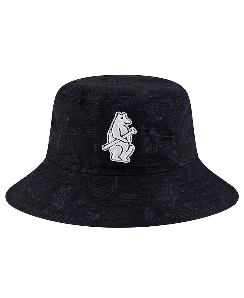 New Era Big Boys and Girls Blue Chicago Cubs 2025 Spring Training All Over Print Bucket Hat