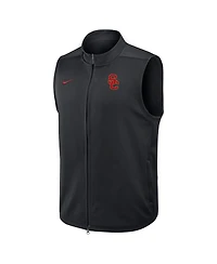 Nike Men's Black Usc Trojans Primetime Victory Performance Full-Zip Vest