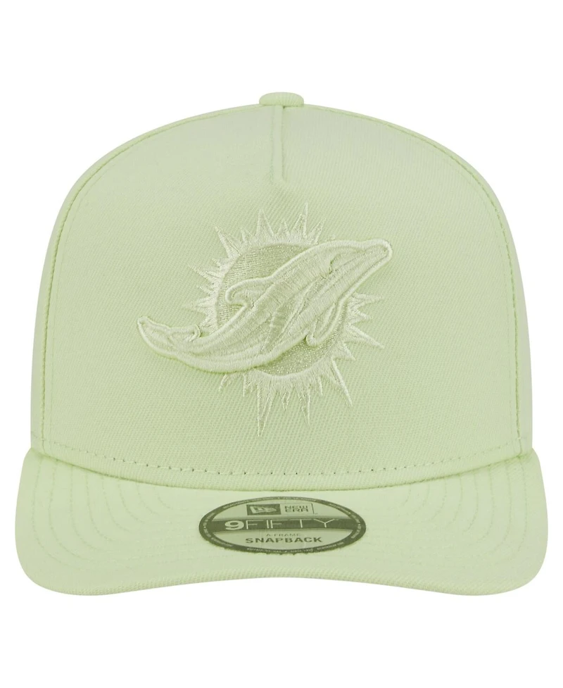 New Era Men's Light Green Miami Dolphins Color Pack 9FIFTY Snapback Hat