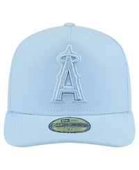 New Era Men's Light Blue Los Angeles Angels Color Pack A-Frame 59FIFTY Fitted Hat