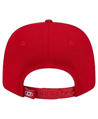 New Era Men's Red Carolina Hurricanes Logo Basic 9SEVENTY Adjustable Hat
