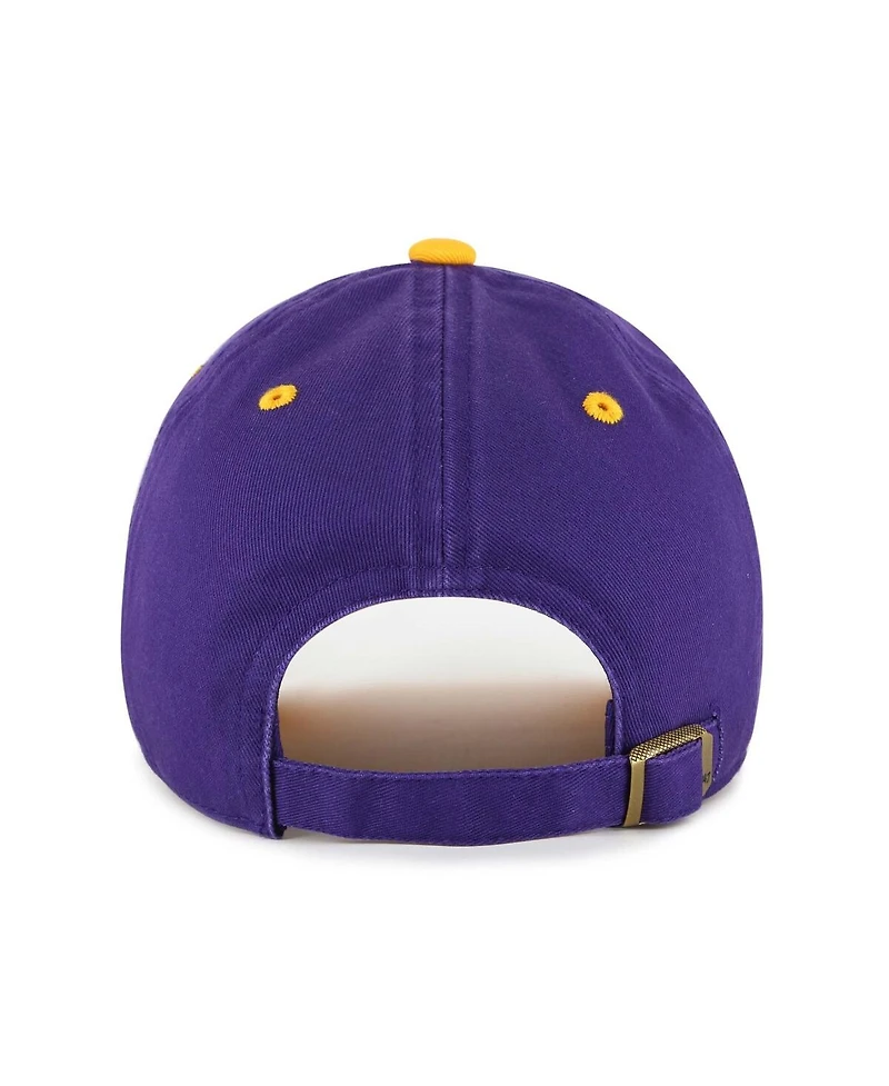 '47 Brand Big Boys and Girls White Lsu Tigers Scooter Clean Up Adjustable Hat