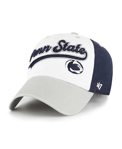 '47 Brand Big Boys and Girls White Penn State Nittany Lions Scooter Clean Up Adjustable Hat
