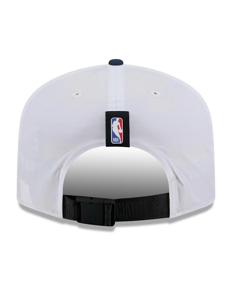 New Era Men's White/Navy Minnesota Timberwolves 2025 Nba Draft On-Stage Nylon 19TWENTY Adjustable Hat