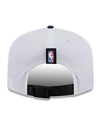 New Era Men's White/Navy Minnesota Timberwolves 2025 Nba Draft On-Stage Nylon 19TWENTY Adjustable Hat