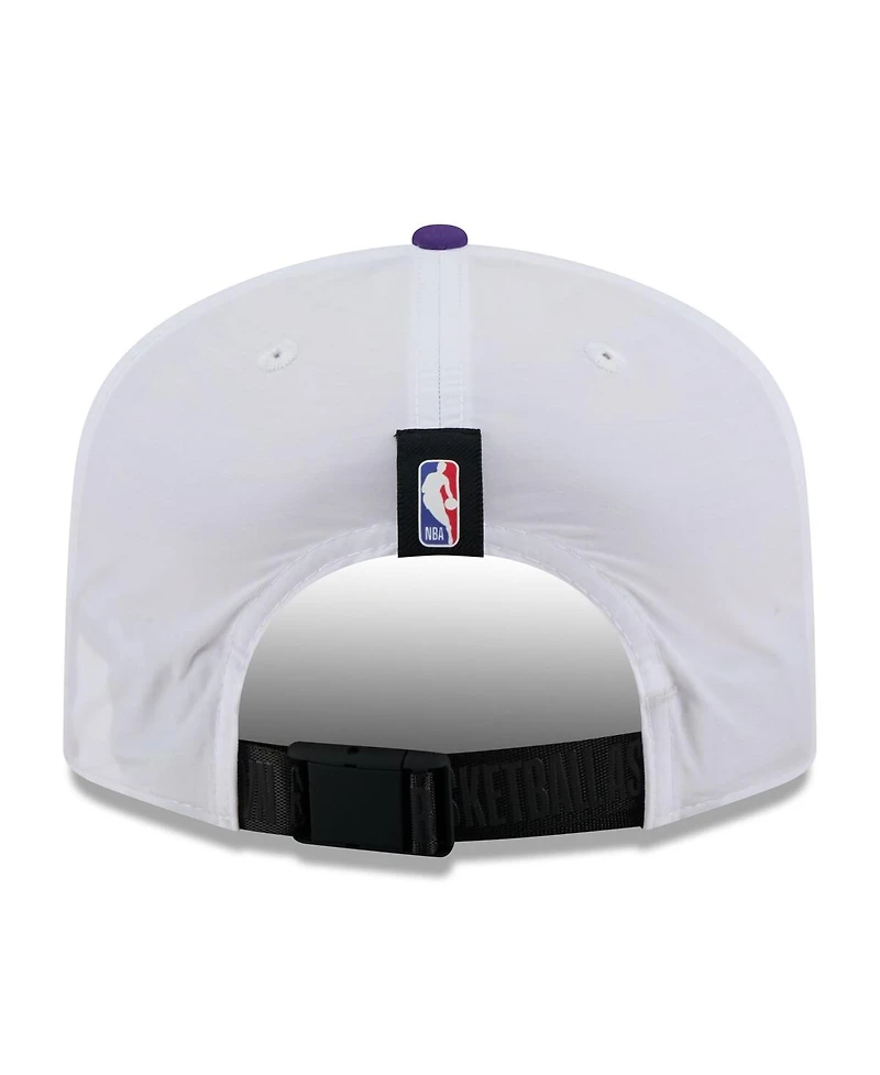 New Era Men's White/Purple Los Angeles Lakers 2025 Nba Draft On-Stage Nylon 19TWENTY Adjustable Hat