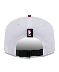 New Era Men's White/Wine Cleveland Cavaliers 2025 Nba Draft On-Stage Nylon 19TWENTY Adjustable Hat