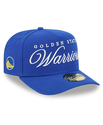 New Era Men's Royal Golden State Warriors 2025 Nba Draft A-Frame 59FIFTY Fitted Hat