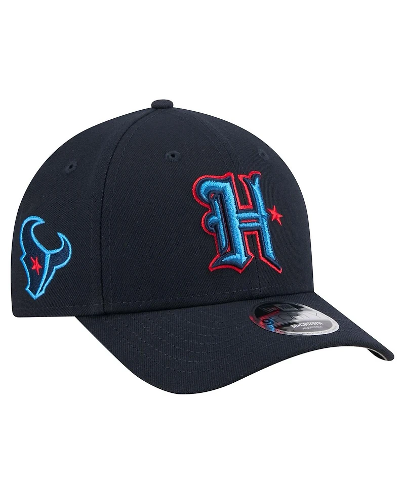 New Era Men's Navy Houston Texans Team Collection 9FORTY M-Crown Adjustable Hat