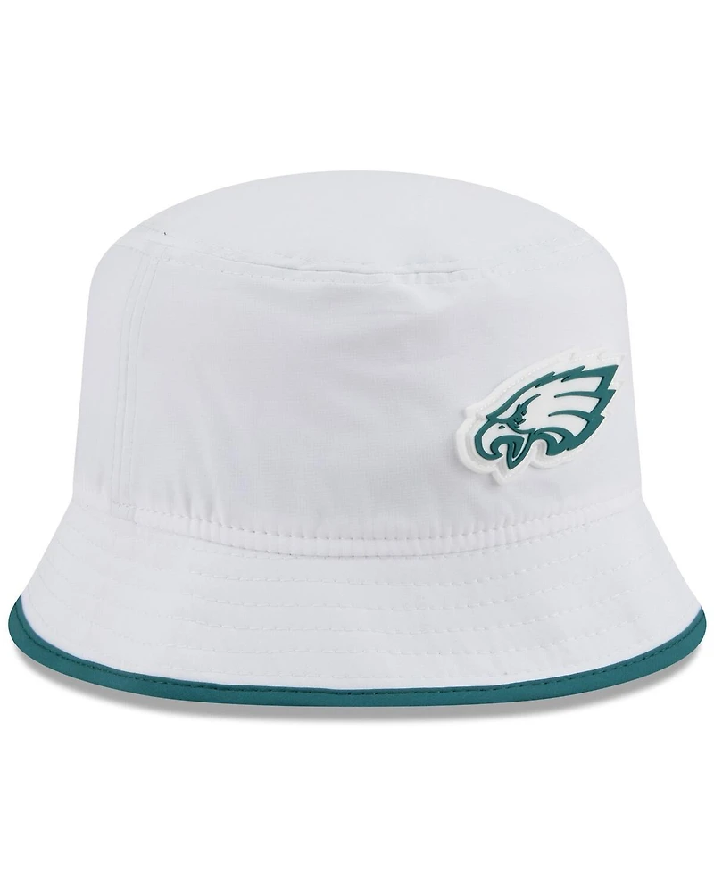 New Era Men's White Philadelphia Eagles 2025 Nfl Training Camp Stretch Bucket Hat