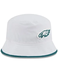 New Era Men's White Philadelphia Eagles 2025 Nfl Training Camp Stretch Bucket Hat