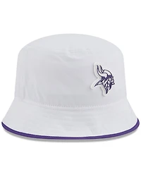 New Era Men's White Minnesota Vikings 2025 Nfl Training Camp Stretch Bucket Hat